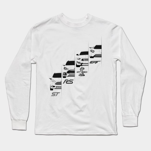 Ford Performance (Black) Long Sleeve T-Shirt by AutomotiveArt